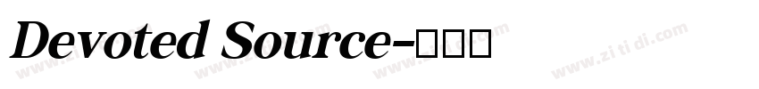 Devoted Source字体转换